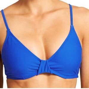 NWT Athleta Leila Bikini Top Blue Size 36 B/C